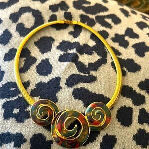 Colorful Swirl Necklace
